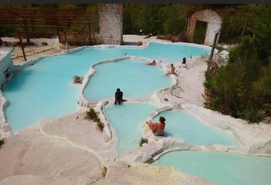 A Casa Di Ale Apartment Bagni San Filippo Bagian luar foto